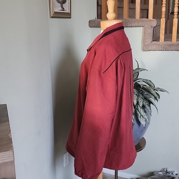 Monterey Club Men's Microfiber Satin Contrast Jacket #1768-020 - Picture 4 of 12